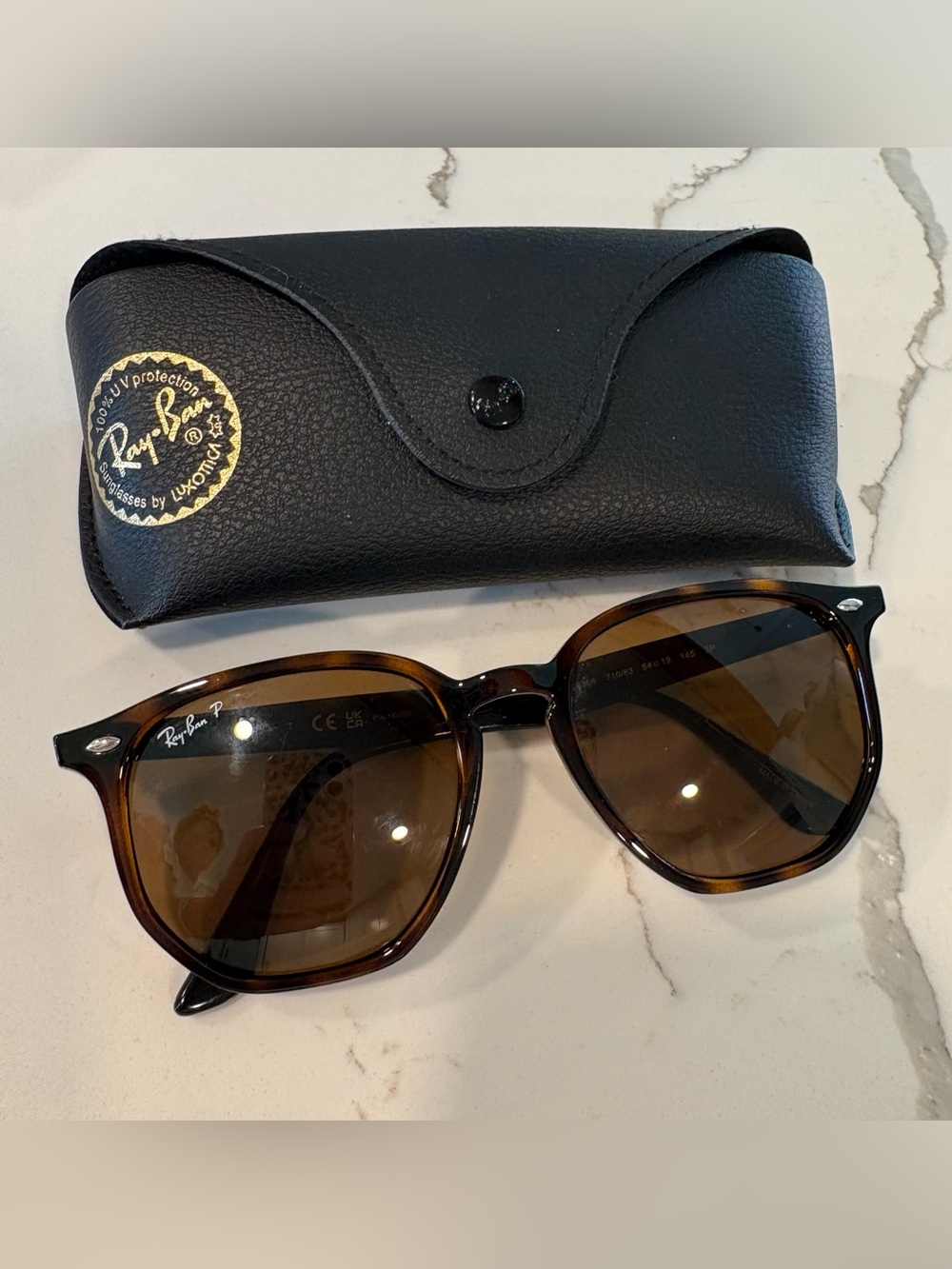 Ray-Ban Polarized Sunglasses with Brown Lenses